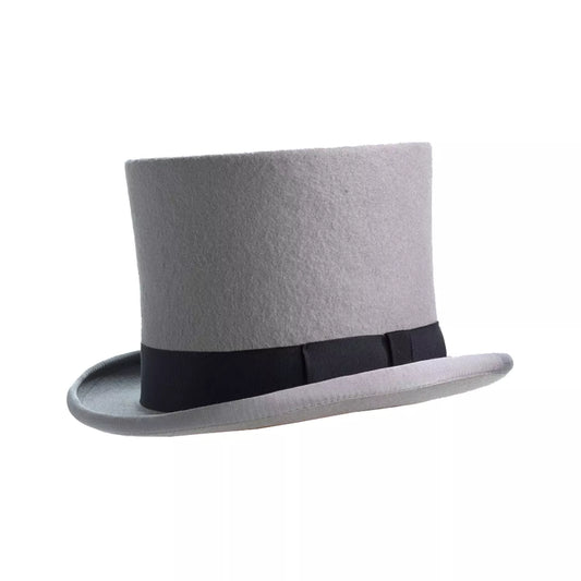 grey furfelt top hat