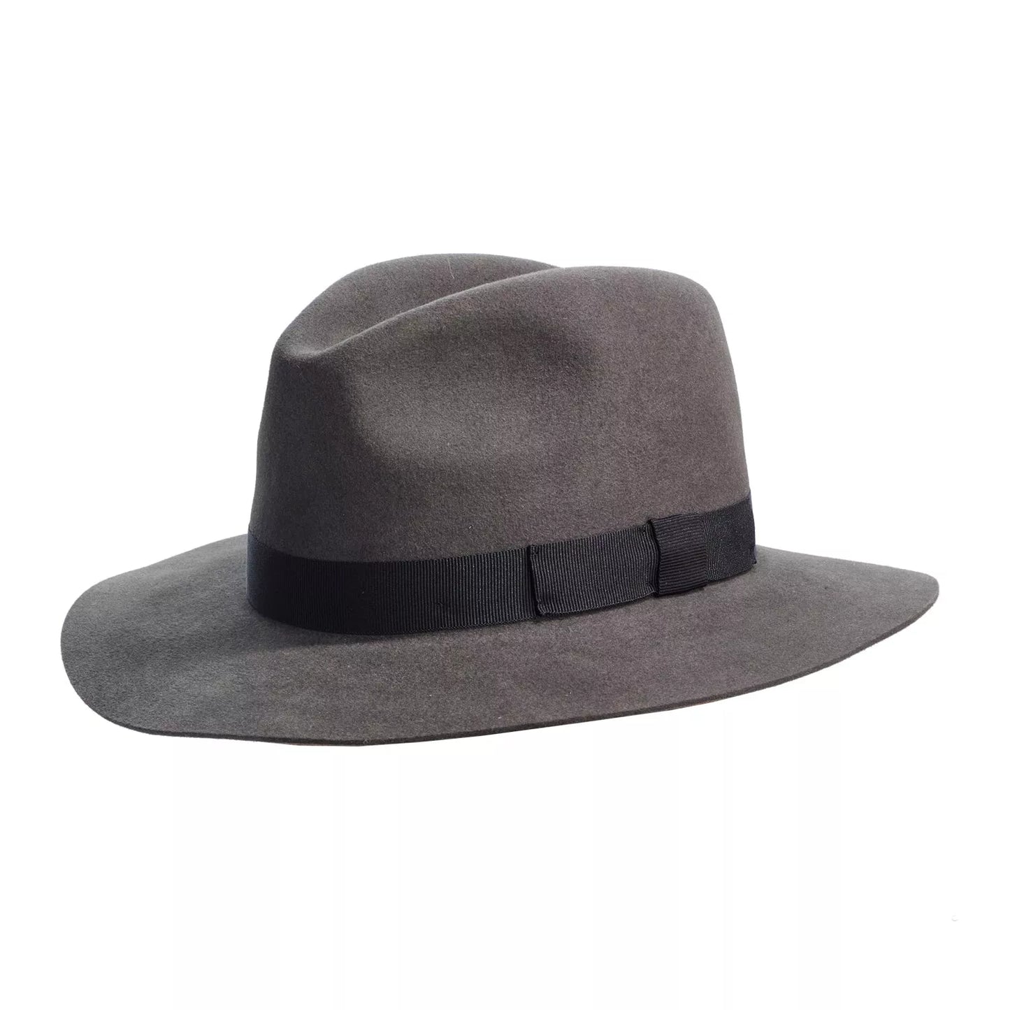 crushable fedora hat grey